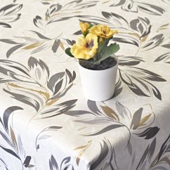 PVC ubrusovina - Zlaté květy