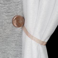 Magnetická spona na závěsy Zebra - hnědá