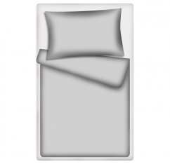 Povlečení hladká bavlna LUX UNI - sv. šedé