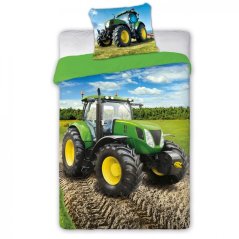 Povlečení hladká bavlna - Traktor