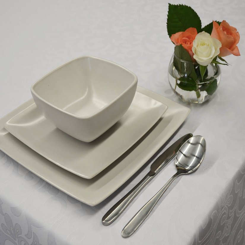 Látka na ubrusy Gastro HT bílá H342-2000 - Šírka materiálu ↔ (cm): 180
