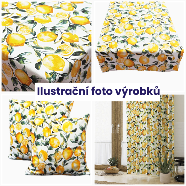 Povlak na polštářek Citróny