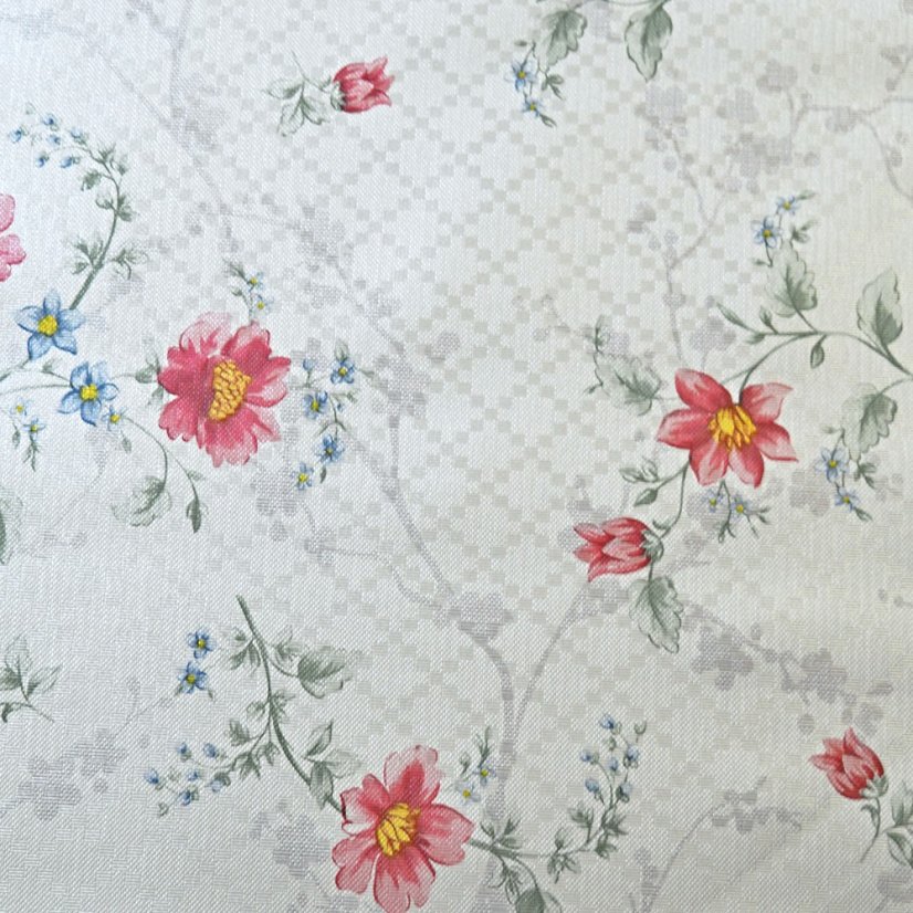 PVC obrusovina - Fleur červená