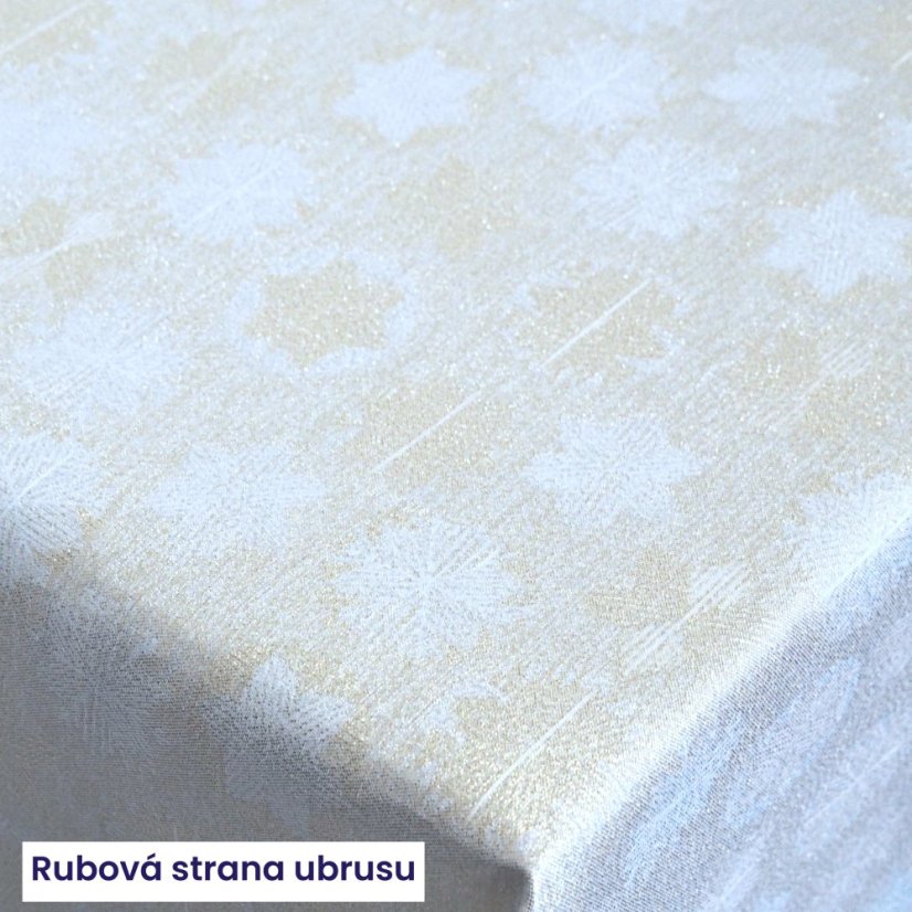 Vánoční ubrusy - Sněhové vločky - Vyber rozměr: 80x80
