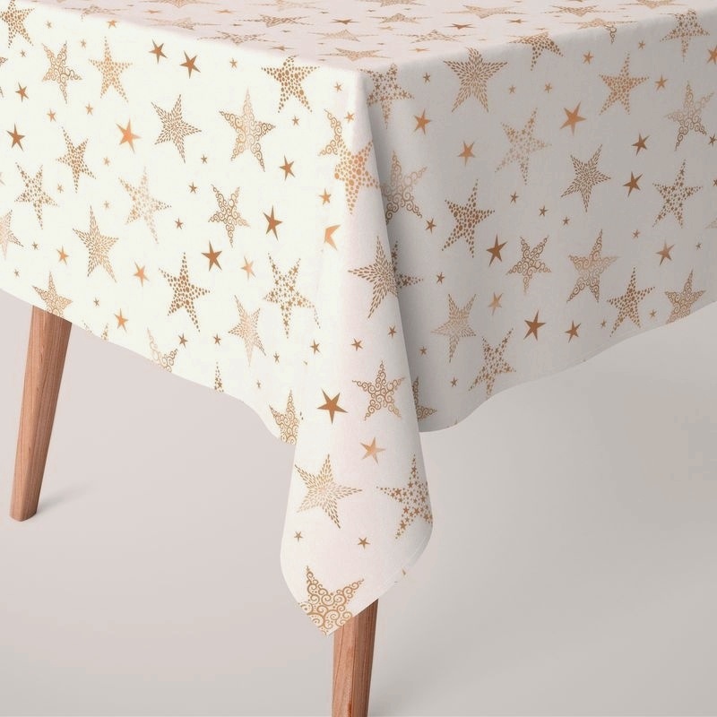 Vánoční dekorační látka SOFT 25269-101 - Šíře materiálu ↔ (cm): 150, Vyber šití: bez obšití