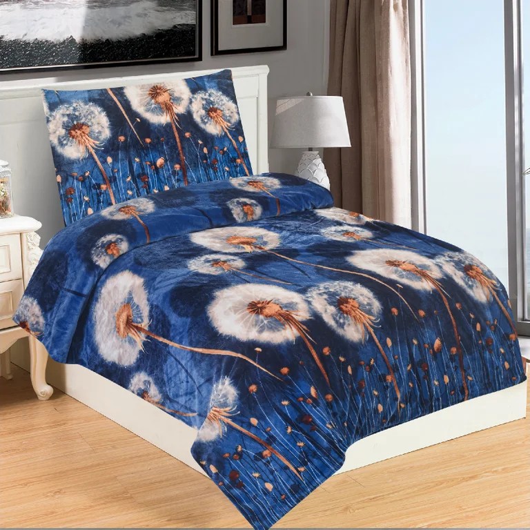 Povlečení mikroflanel Pampelišky - Rozměr povlečení: 140x200+70x90