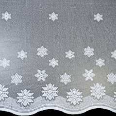 Kusová vánoční záclona Vločky