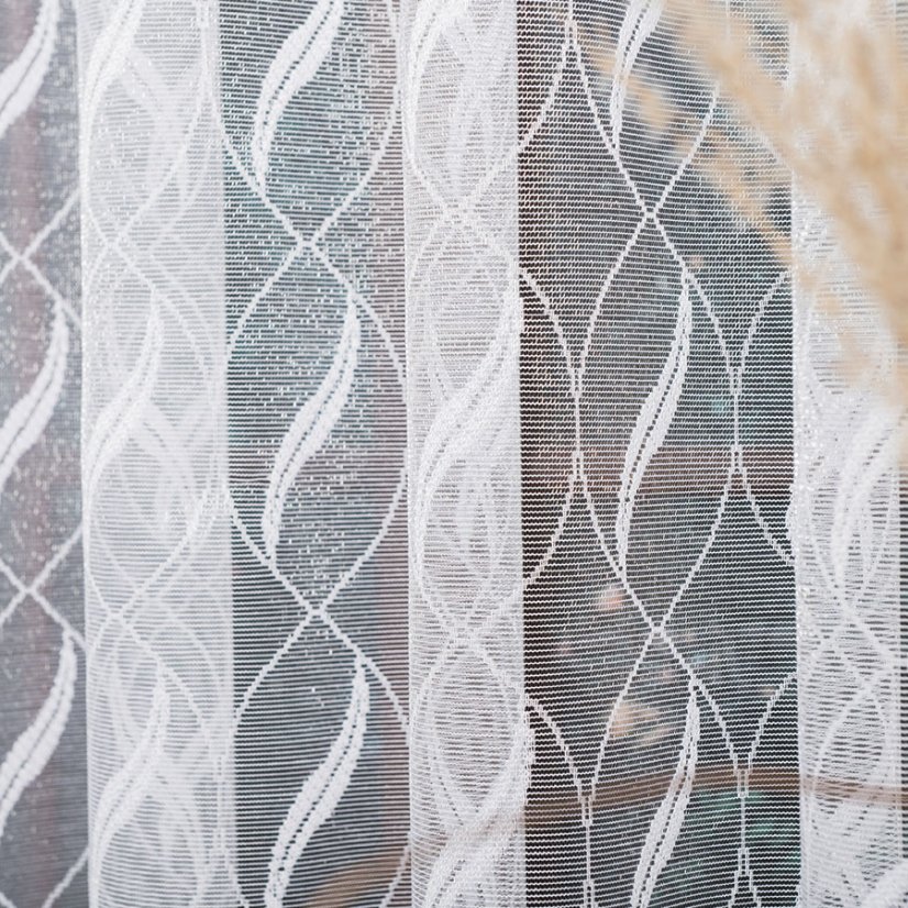 Záclona Albera - Vyber výšku ↕ (cm): 150, Vyber šití: bez obšití