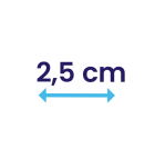 Šírka 2,5 cm