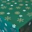 Vánoční ubrusy - Sněhová vločka - zelené - Rozměr ubrusu: 30x30