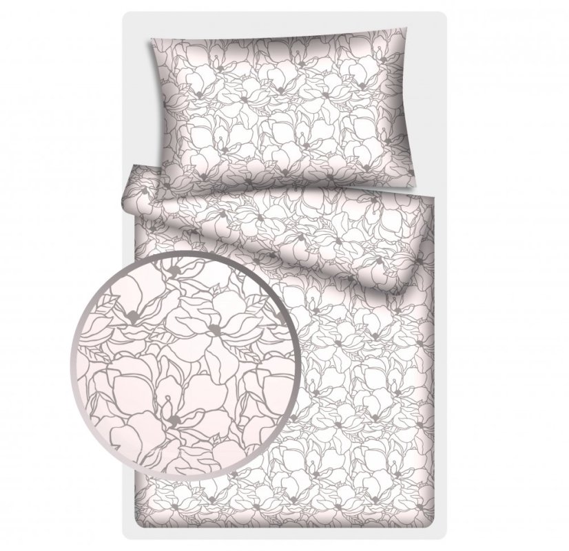 Povlečení hladká bavlna LUX - Elores - bílé - Rozměr povlečení: 140x200+70x90