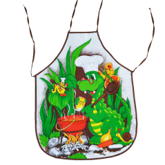 Zástěra dětská - Dráček hnědá