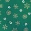 Vianočné obrusy - Snehová vločka - zelené - Rozměr ubrusu: 30x30