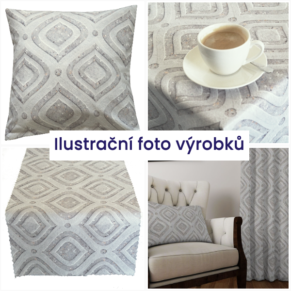 Dekorační látka SOFT 25347-105 - Šíře materiálu ↔ (cm): 150, Vyber šití: bez obšití