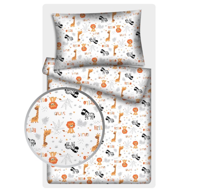 Povlečení hladká bavlna LUX - Safari - Rozměr povlečení: 140x200+70x90