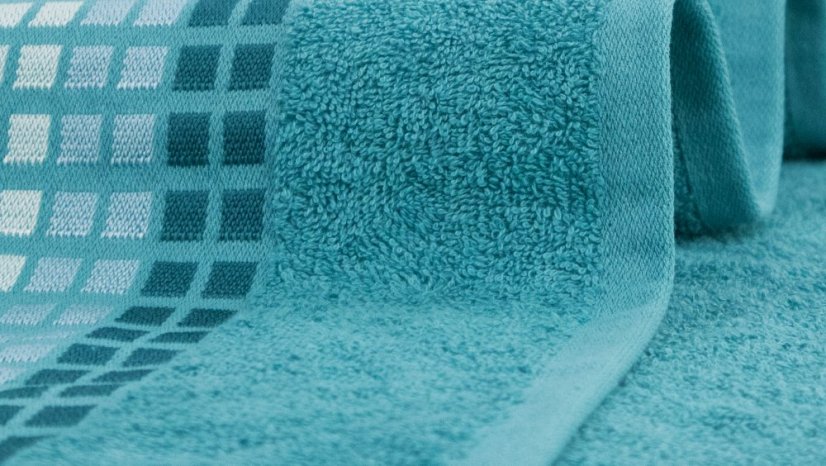 Uterák, osuška Darwin - tyrkysová - Rozměr ručníku: 50x100