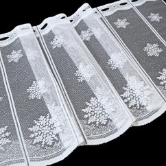 Vianočná záclona Vločky