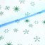 Vánoční látka na ubrusy - Hvězdičky bílozelené - Šíře materiálu (cm): 160