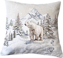 Vánoční gobelínový povlak - Lední medvěd