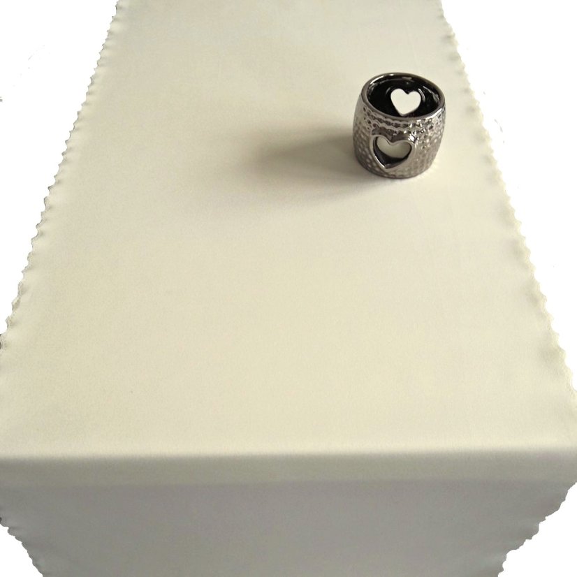 Teflonová šála v metráži Helena - krémová - Šírka materiálu ↔ (cm): 40, Vyber okraje: pouze střih