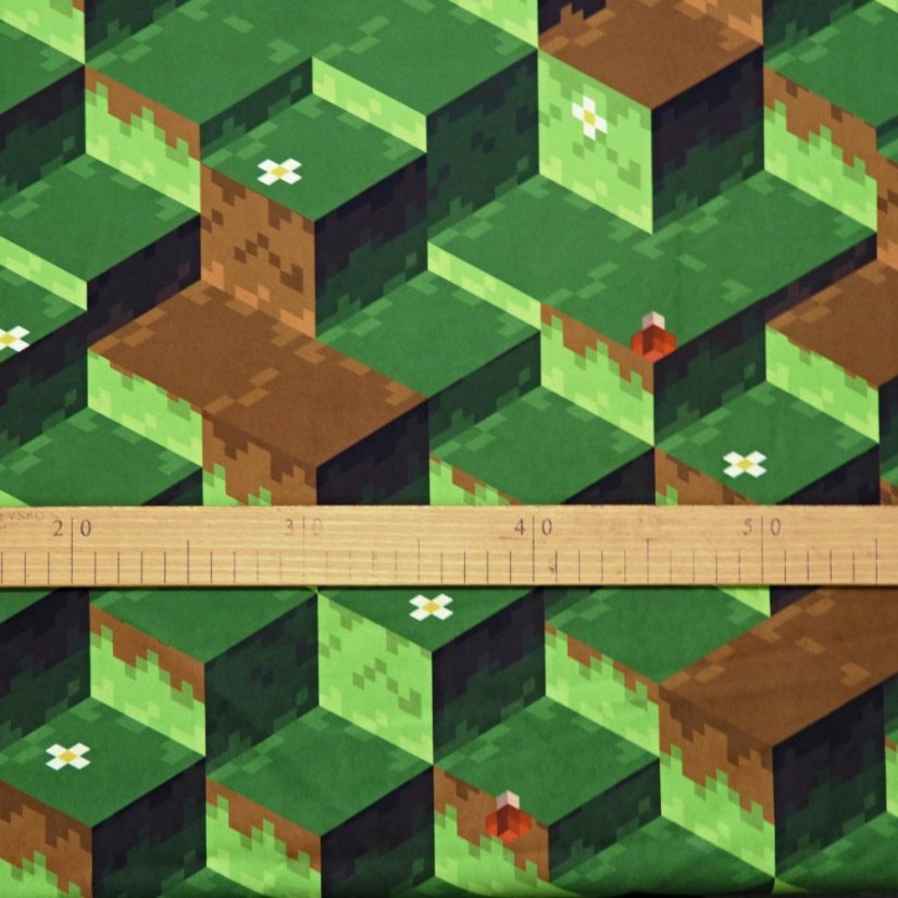 Dekorační látka Pixely - Šíře materiálu ↔ (cm): 160, Vyber šití: bez obšití