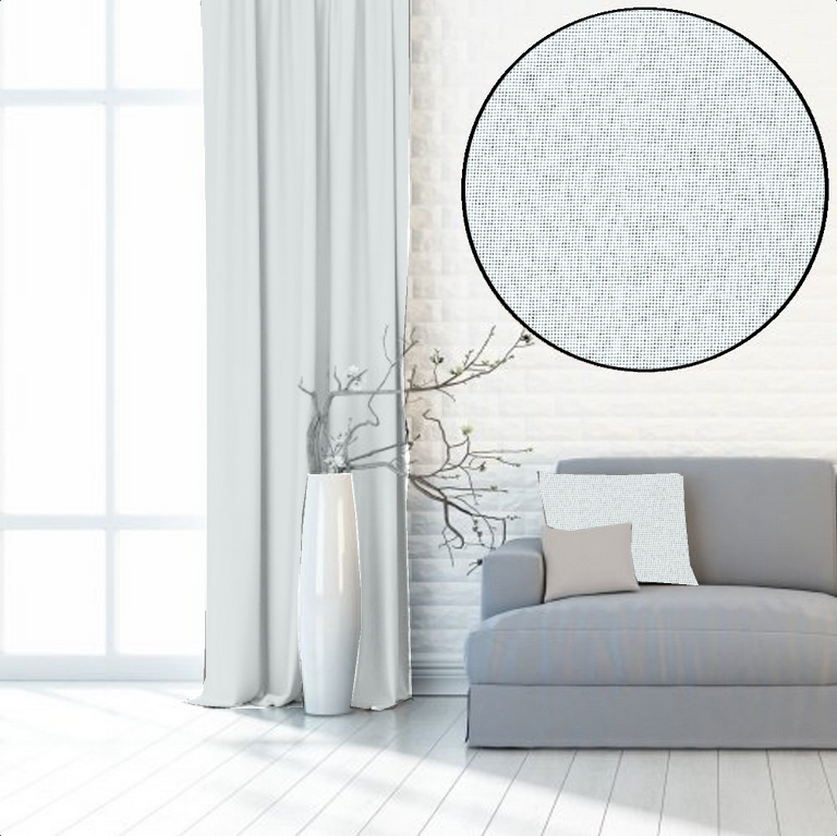 Dekoračná látka Blackout Pure sv.šedá - Šírka materiálu ↔ (cm): 280, Vyber šitie: bez obšití