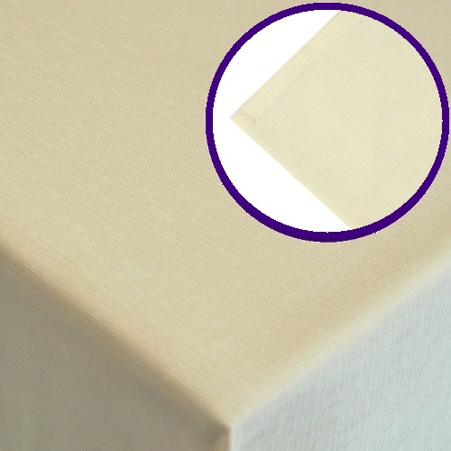 Teflonový ubrus 5040 Kávová STANDARD - obšitý - Vyber rozměr: 75x75