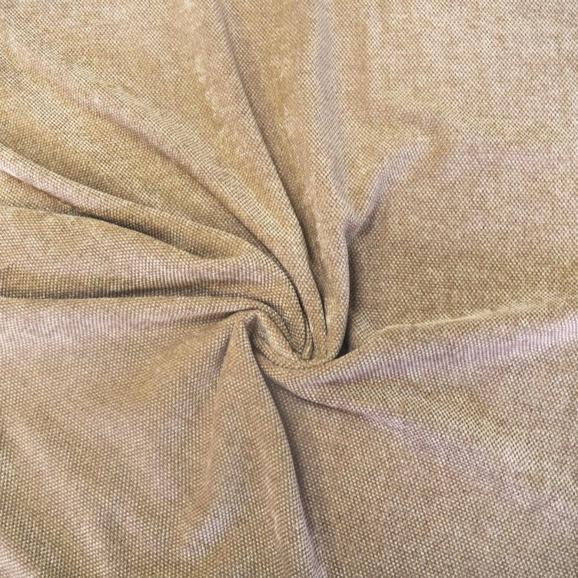 Dekorační látka Žinylka - béžová - Šíře materiálu ↔ (cm): 150, Vyber šití: bez obšití