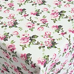 Teflonový ubrus tisk Viola - růžový