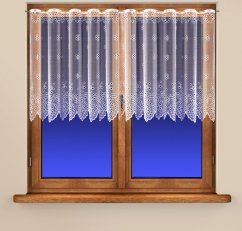 Vitrážová záclona Běla