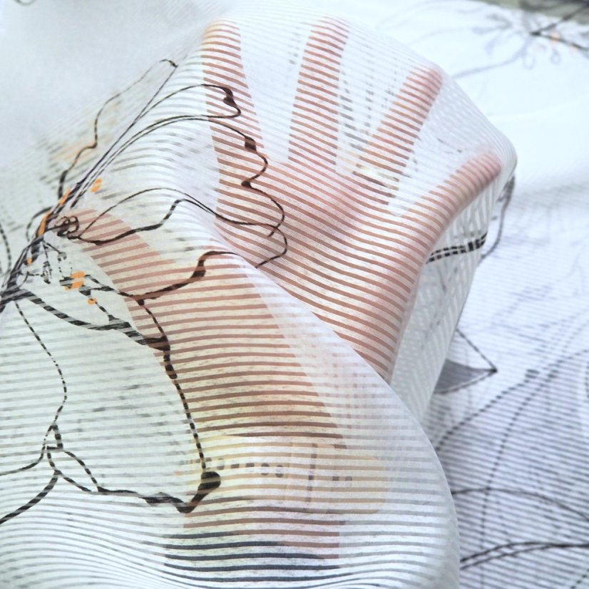 Dekoračná organza Medlin - Vyber výšku ↕ (cm): 280, Vyber šitie: bez obšití