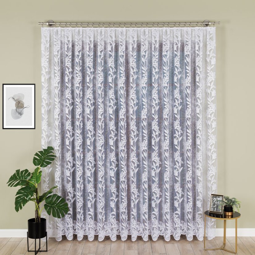 Záclona Vilma - Vyber výšku ↕ (cm): 150, Vyber šití: bez obšití