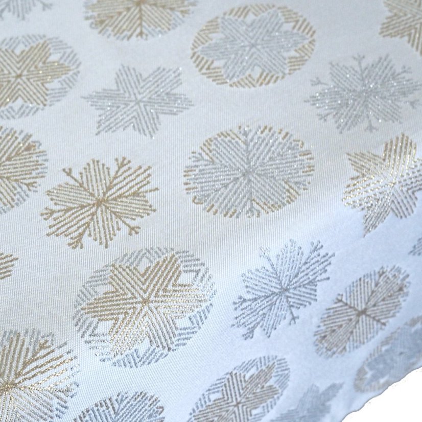Vánoční ubrusy - Sněhové vločky - Vyber rozměr: 80x80