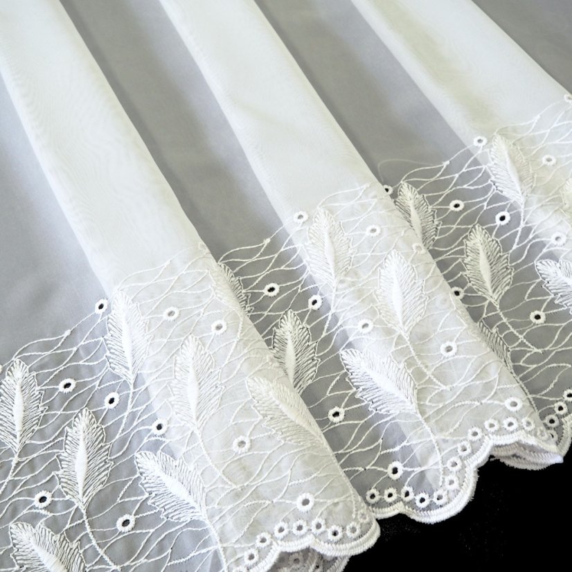 Voálová záclona Kalista - Vyber výšku ↕ (cm): 280, Vyber šití: bez obšití