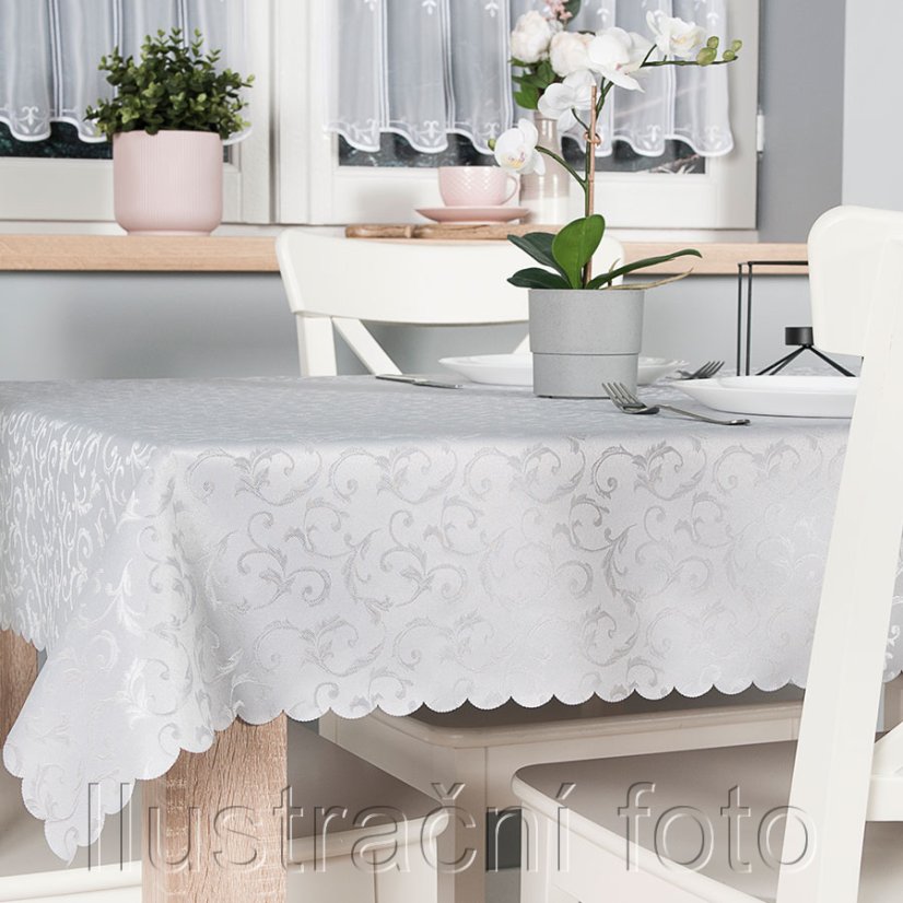 Ubrus Alan - sv. šedý - Vyber rozměr: 80x80