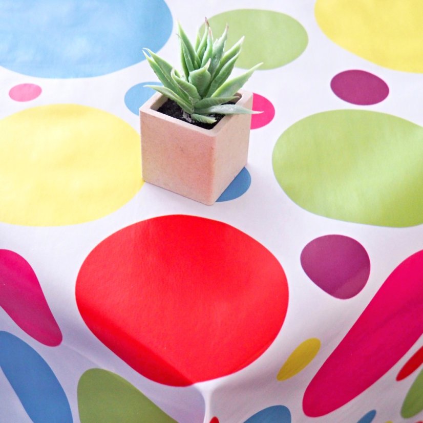 PVC obrusovina - Farebné kruhy