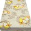 Velikonoční běhoun v metráži Kuřátka - Šíře materiálu (cm): 38, Vyberte okraje: pouze střih