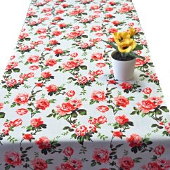 Ubrusová šála v metráži Viola - červená