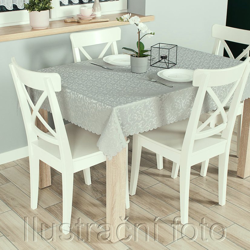 Ubrus Alan - tm. šedý - Vyber rozměr: 80x80