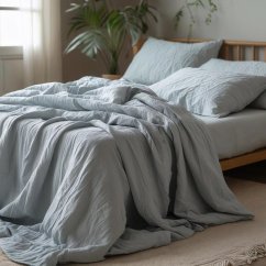 Mušelínové obliečky - sv. šedé