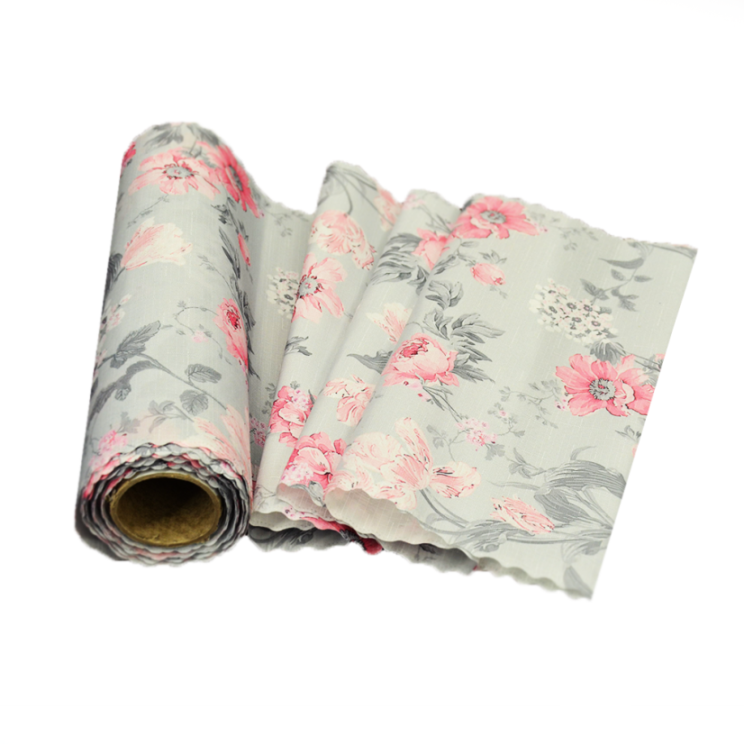 Ubrusová šála v metráži Sweet Rose - Šíře materiálu ↔ (cm): 38, Vyber okraje: pouze střih