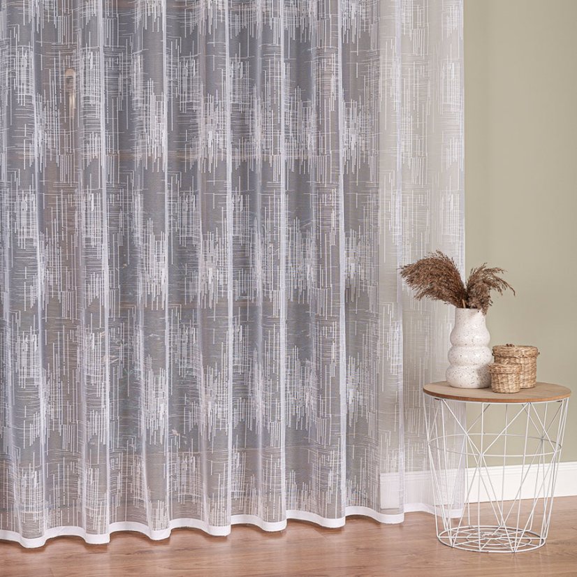 Záclona Lída - Vyber výšku ↕ (cm): 155, Vyber šitie: bez obšití