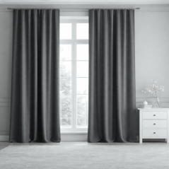 Dekorační látka Blackout tm. šedá - 320 cm