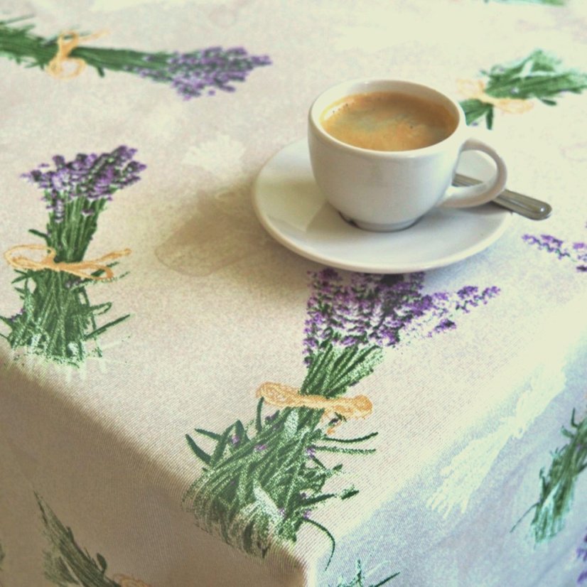 Ubrusy, běhouny Levandule s konvičkou - Vyber rozmer: 40x120