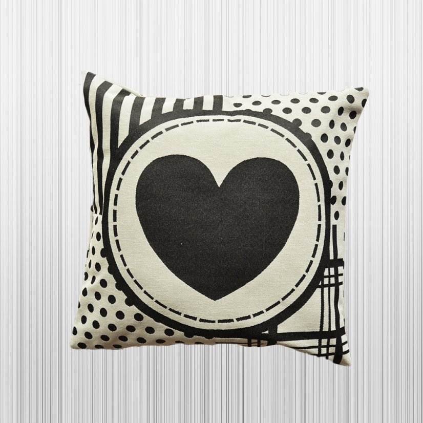 Povlak na polštářek Srdíčko - Rozmer vankúšika: 40x40