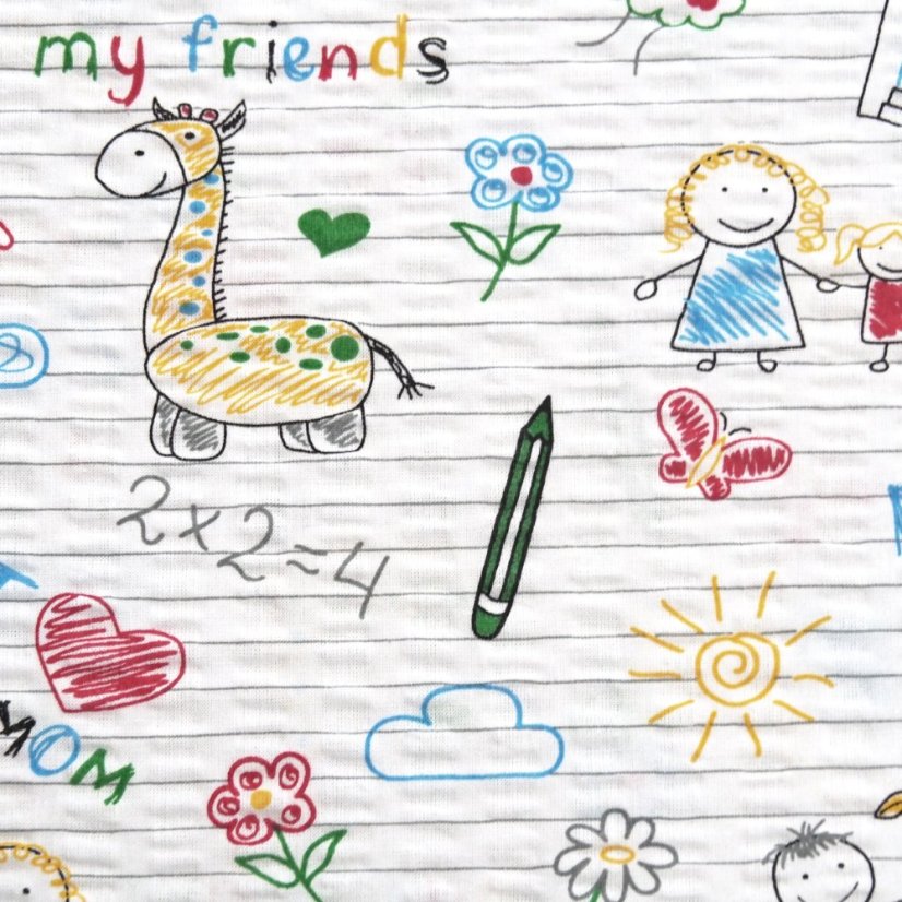 Krepové povlečení do postýlky –  Family - Rozměr povlečení: 90x140+50x70