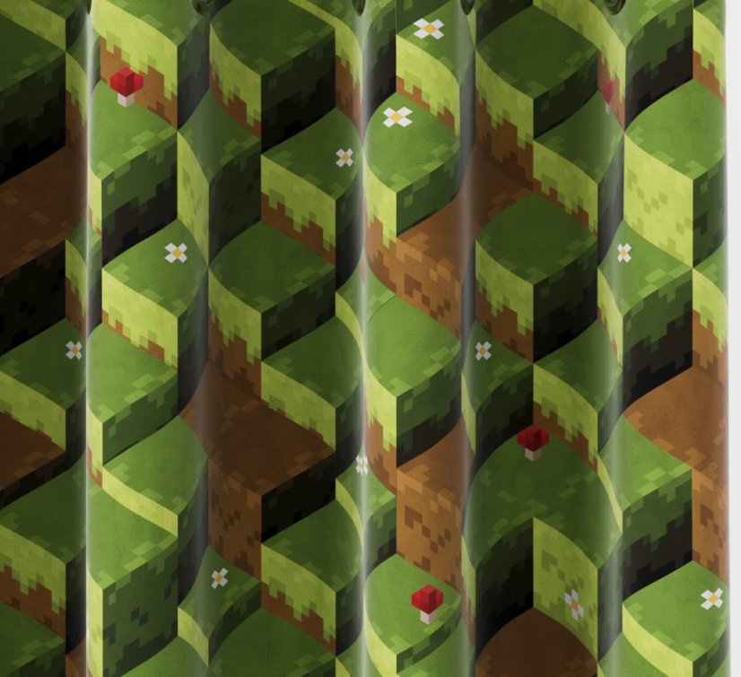 Dekorační látka Pixely - Šíře materiálu ↔ (cm): 160, Vyber šití: bez obšití