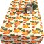 Vánoční běhoun v metráži - Perníčky – smetanové - Šíře materiálu ↔ (cm): 38, Vyber okraje: pouze střih
