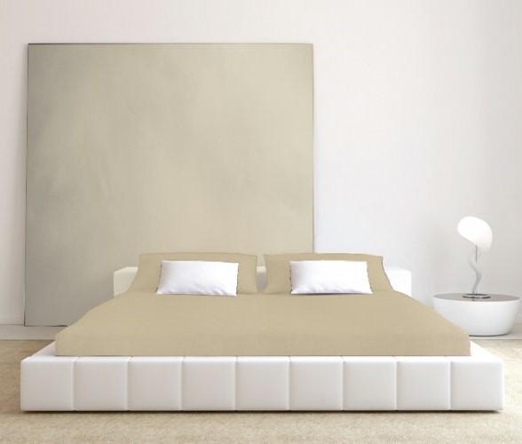 Prostěradlo jersey s elastanem - béžové - Rozměr prostěradla: 90x200
