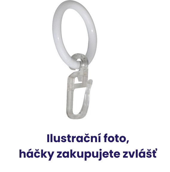 Kroužek pro tyč - bílý